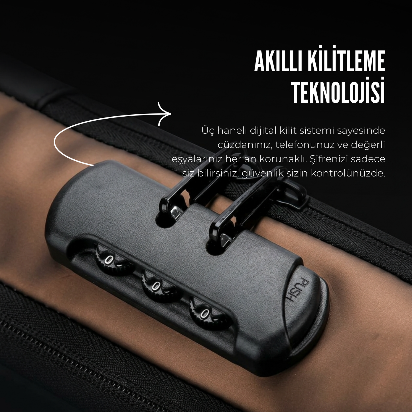 USB Şarj Kablolu Hırsızlığa Karşı Korumalı Omuz Çantası